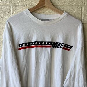 Vintage Y2K Nike T Shirt Men’s Size XL White Long Sleeve Tee Skater Streetwear